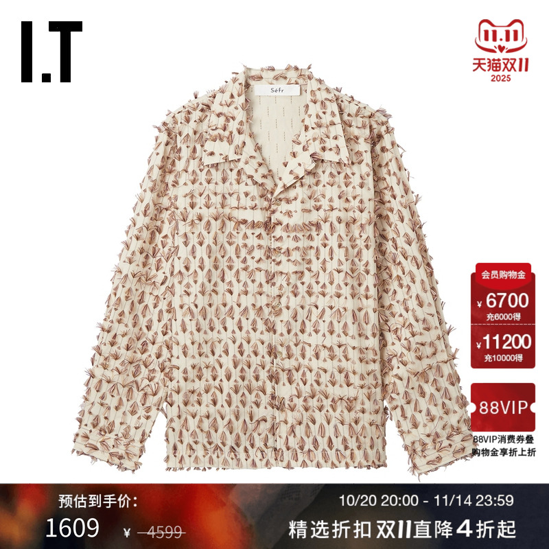 ITSEFR宽松长袖衬衫复古摩登