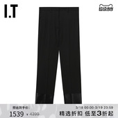 合身西装 裤 长裤 摩登时髦拼接西裤 LANG女装 新款 1H0206XM HELMUT