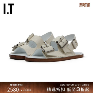 露趾凉鞋 SANDER女款 新品 时尚 P0053P4K 休闲双绊带沙滩鞋 JIL