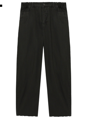 IT GROUNDZERO男装宽松直筒裤长裤新款随性时尚毛边休闲裤MPT8150