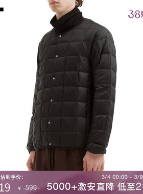 IT TAION男装圆领羽绒外套新款时尚质感方格绗缝羽绒服N104OSMP