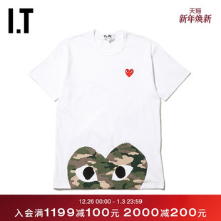 GARÇONS PLAY男装 短袖 新品 des T恤2019秋季 爱心244MA COMME