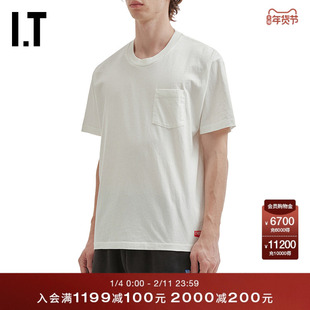 IT CHERRY LOS ANGELES男装短袖T恤新款简约基础款内搭04AWHTMQ