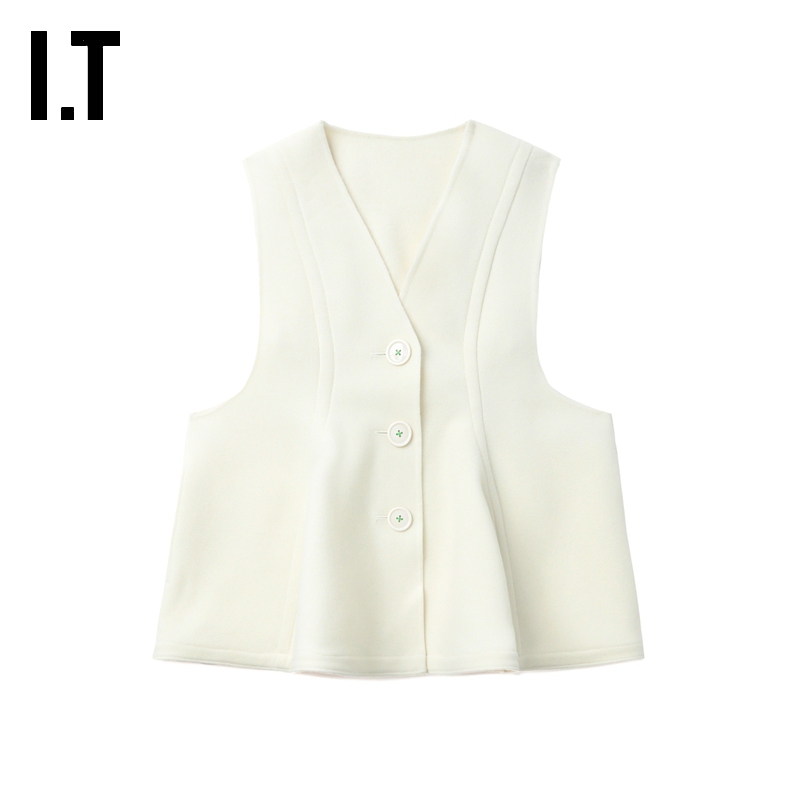 IT日本ENFÖLD排扣毛呢马甲