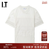 长上衣 蕾丝网眼拼接微透短袖 OFF WHITE™女装