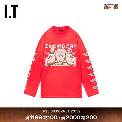 ITALFRED宽松长袖T恤休闲潮流