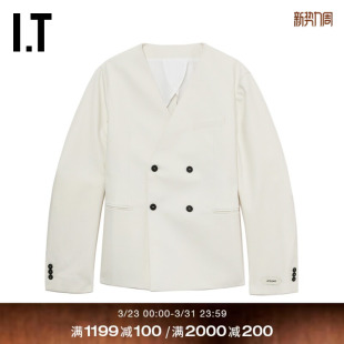 夹克新款 无领西装 质感型男双排扣西服外套631706 JACQUEMUS男装