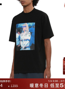 IT GOD SELECTION XXX男装宽松短袖T恤新款时尚潮流照片印花半袖