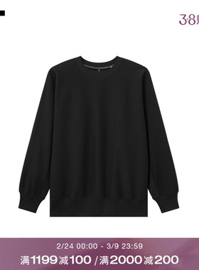 IT nanamica男装纯色圆领卫衣新款日常基础款套头上衣SH008EMQ