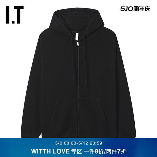 ITWITTHLOVE连帽拉链卫衣