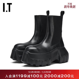 厚底及踝靴新款 Owens男款 帅气时髦松糕皮靴及踝靴中筒靴 Rick