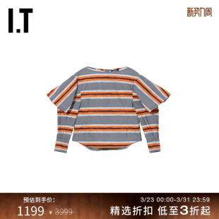 解构感叠层袖 时尚 条纹衬衫 上衣1B1408XI UNDERCOVER高桥盾女装