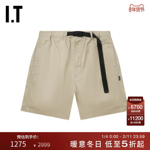 IT GOD SELECTION XXX男装工装短裤新款简约有型直筒裤25SP04MP