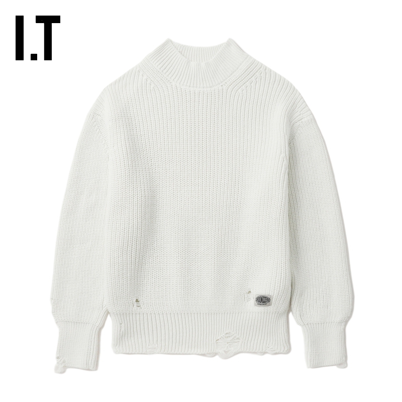 ITGROUNDZERO小圆领针织衫