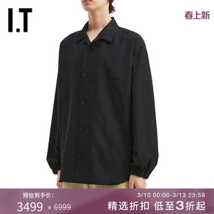 IT UNDERCOVER高桥盾男装纯色长袖衬衫新款简约质感上衣2E4216MP