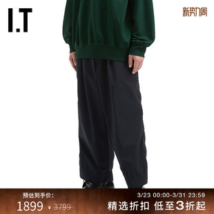 褶饰长裤 阔腿裤 新款 简约基础款 P18124MP 纯色休闲裤 kolor男装