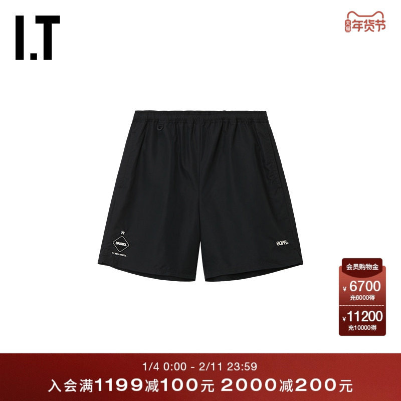 IT F.C.REAL BRISTOL男装松紧腰短裤新款酷感运动风休闲裤252151M,男装,短裤,淘宝优惠券,粉丝福利购,淘宝优惠卷