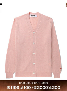 IT CDG PLAY COMME des GARÇONS川久保玲男装针织开衫简约羊毛衫