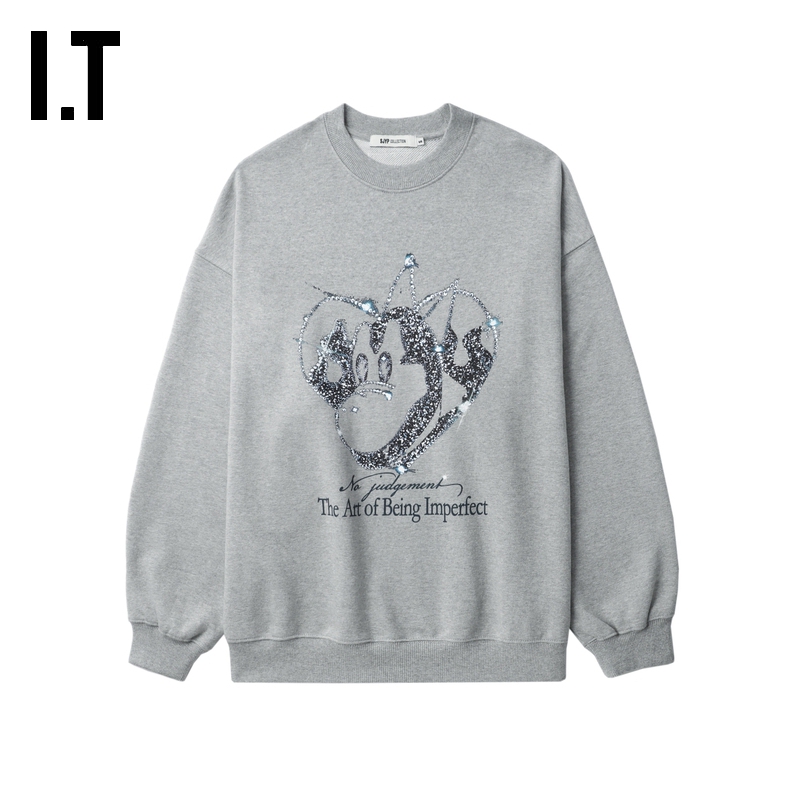 ITSJYP宽松圆领卫衣个性趣味