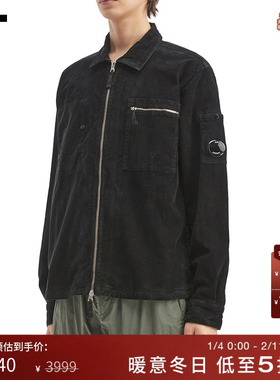 IT C.P.COMPANY男装翻领拉链衬衫新款潮流工装风磨白上衣06410OMP