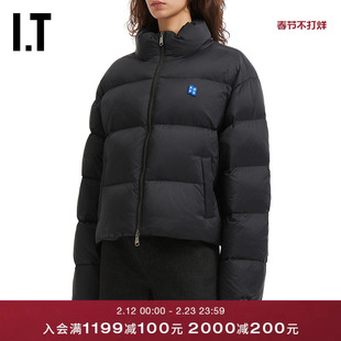 IT ADER error女装立领拉链羽绒服新款廓形绗缝羽绒外套4201BKXP