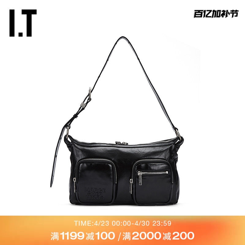IT MARGESHERWOOD女款单肩包斜挎包新款时尚通勤拉链皮包F047345P