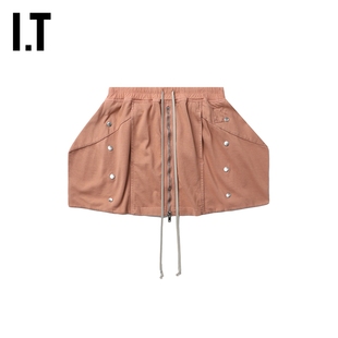 IT DRKSHDW女装长抽绳半身裙新款活力甜酷立体廓形剪裁短裙034413