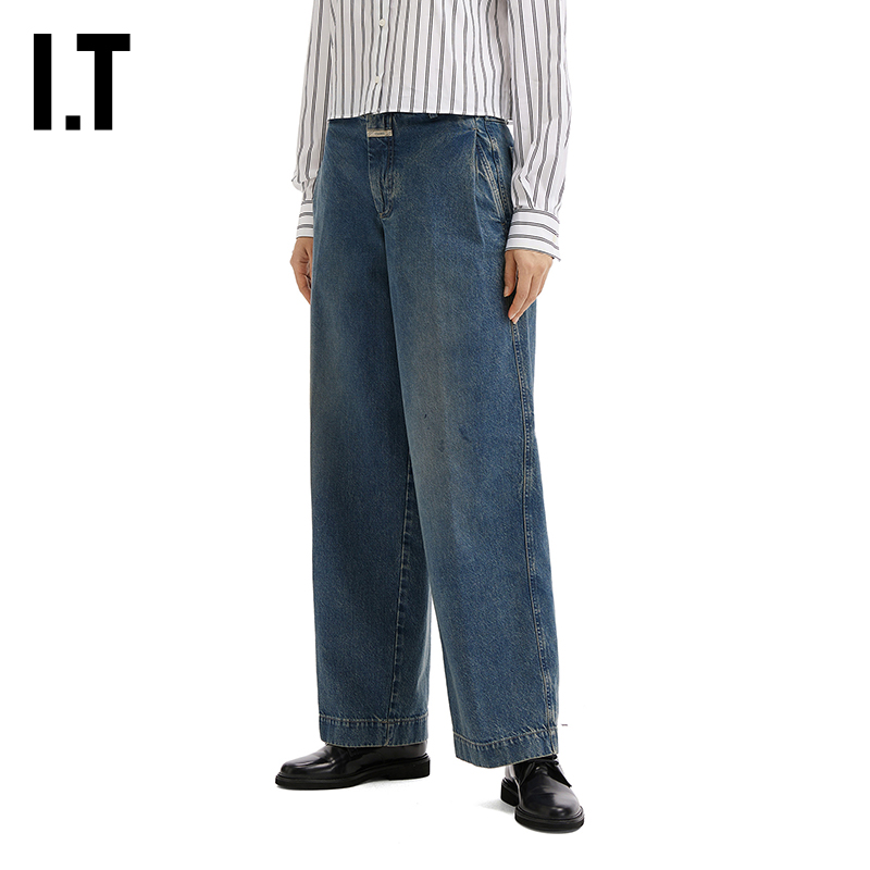 ITCLOSED阔腿裤牛仔裤