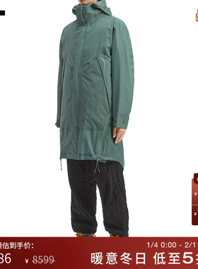 IT C.P.COMPANY男装中长款连帽薄大衣新款潮流户外风外套10400AOP