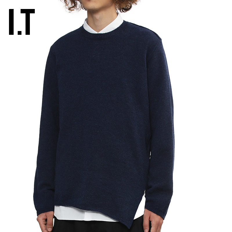 IT圆领针织衫羊毛衫毛衣