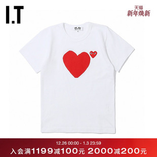 GARÇONS PLAY女装 短袖 新品 des T恤2019秋季 爱心221X7 COMME