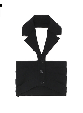 IT Philosophy di Lorenzo Serafini女装挂脖上衣翻领抹胸上衣