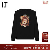 图案印花上衣E48922MP T恤新款 UNDERCOVER高桥盾男装 圆领长袖