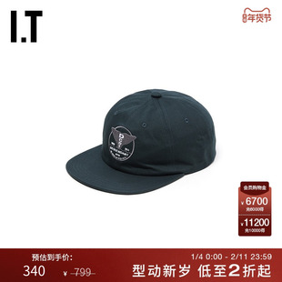 IT DESCENDANT男款平檐鸭舌帽新品复古街头logo刺绣棒球帽HCHT03M