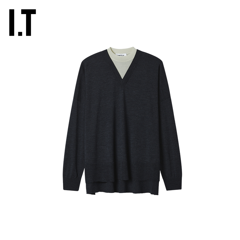 IT日本ENFÖLD假两件针织衫