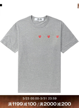 IT CDG PLAY COMME des GARCONS川久保玲情侣款基础款圆领短袖T恤