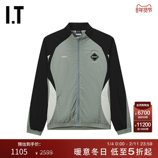 IT F.C.REAL BRISTOL男装立领拉链夹克新款运动户外风拼色薄外套