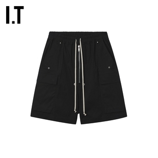 工装 短裤 阔腿裤 酷感有型宽松直筒裤 Owens男装 新款 1360TE Rick