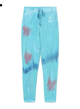 IT ZADIG & VOLTAIRE女装休闲长裤个性扎染印花运动裤02XI
