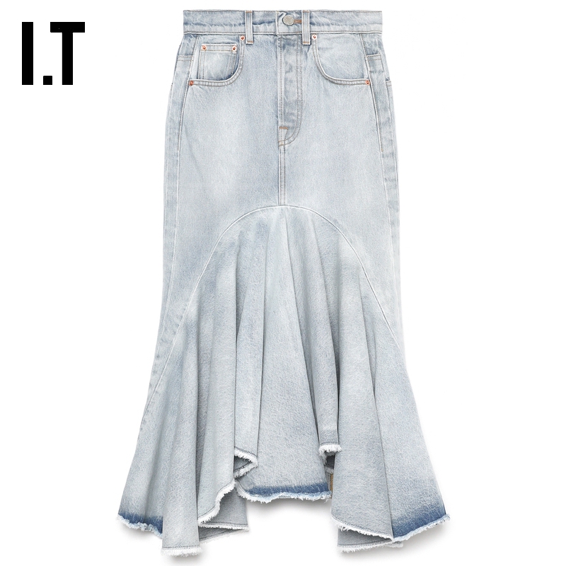 ITVETEMENTS牛仔半身裙