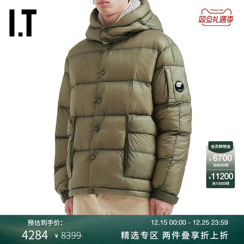 IT C.P.COMPANY男装连帽羽绒外套新款潮流质感绗缝羽绒服10416AMP