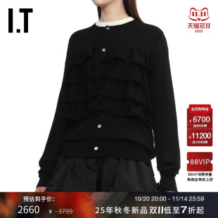 CDG GARCONS女合身羊毛针织开衫 COMME GARCONS DES