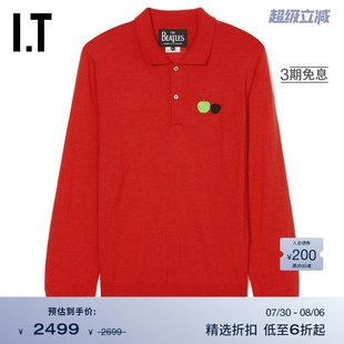 CDG 长袖 BEATLES男装 简约彩色苹果刺绣缝饰003051ML polo衫 时尚