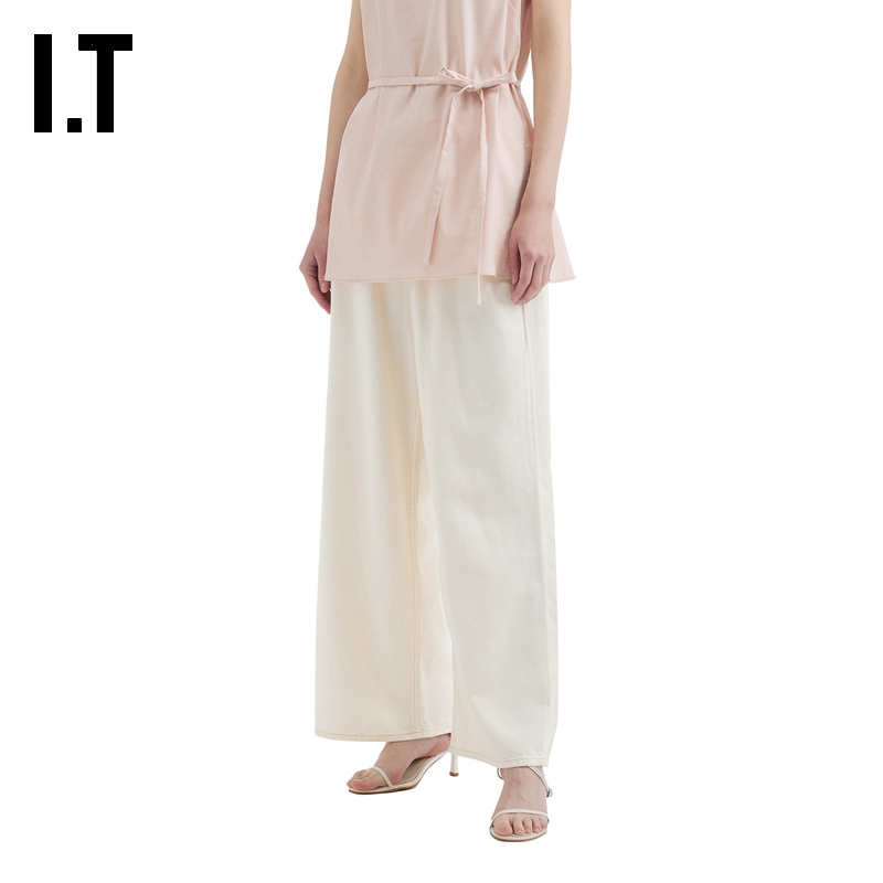 ITrag&bone阔腿牛仔长裤