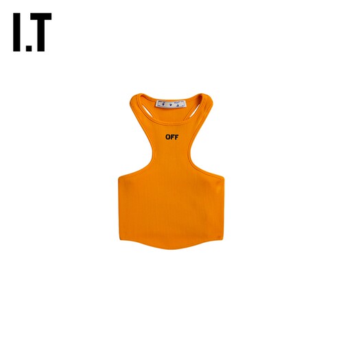IT OFF-WHITE™女装新品罗纹背心短款工字背心
