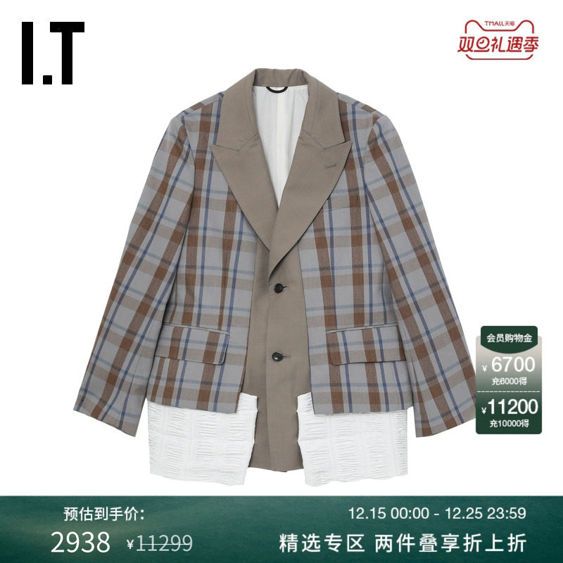 ITTOGAARCHIVES格纹西装夹克