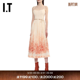 优雅气质饰腰带吊带裙6881DRXQ 吊带连衣裙新款 ZIMMERMANN女装