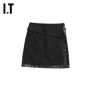 Lim女装 3.1 Phillip 摩登皮革边饰腰带短裙22H7TXI 半身裙新品