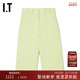 pushBUTTON女装 通勤中裤 直筒裤 百慕大短裤 时尚 休闲裤 0312FDXI