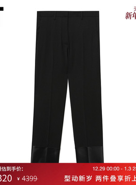 IT HELMUT LANG女装合身西装裤长裤新款摩登时髦拼接西裤1H0206XM